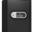 Safety Tech Electronic Hotel Safe + PIN & Emergency Key - Black