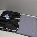 Lekereise Top-Expandable Pet Carrier 18x13x9.5 Inch Southwest Frontier Airline Approved Soft Sided Underseat to 15lbs Travel Carriers for Small Cats Dogs with Locking Safety Zippers Anti-Scratch Mesh (Black)