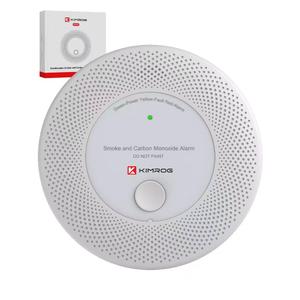 Smoke and Carbon Monoxide Detector, 2 in 1 CO Detector with Bright LED, for Home, Garage, RV, V-0 Fireproof Housing, Expires 10yrs After Open