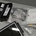 Heated Shower Mirror Fogless for Shaving, 3 Colors Stepless Dimmable Lights Fogless Mirror for Shower, Rechargeable Anti Fog Shaving Mirror for Shower with Razor Holder for Men, Light Memory Function (Black)