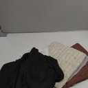 3 Pack Women's Turtleneck Sweaters Ribbed Long Sleeve Turtle Neck Top Slim Fitted Knit Lightweight Pullover Sweater M