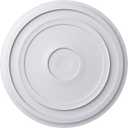 Ekena Millwork CM24RE Traditional Reece Ceiling Medallion, 24 3/8"OD x 1 1/8"P (Fits Canopies up to 5 7/8"), Factory Primed