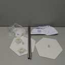 SINBEE Balloon Arch Stand, Balloon Arch Kit of 2, 7 Feet Height Adjustable Metal Balloon Column Stand for Party Decorations Wedding Birthday, Graduation Party Decoration, Baby Shower, Silver