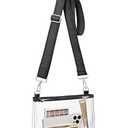 2 x FANGSUN Clear Crossbody Bag Stadium Approved, Clear Purse for Women, Transparent Shoulder Messenger Handbag for Concert Sport