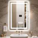 30x20 LED Bathroom Vanity Mirror with Lights, Anti-Fog, Dimmable
Front & Backlit with 3 Color Modes and Memory, 5mm Shatterproof Glass, Plug-in or Hardwired, Horizontal or Vertical