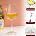 12 oz Fully Tempered Wine Glasses Set of 12, Classic Design, Durable and Scratch-resistant