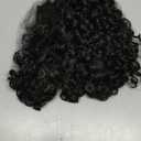 REECHO Curly Hair Extensions - 4PCS 18" GoGo Curly Clip in Hair Extensions 100% Super Protein Hairpieces with Invisible Lace Weft Silky Soft Natural Look for Women - Natural Black