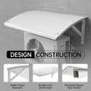 36.2" Mini Split Cover, AC Rain Cover Awning, Galvanized Steel Shade