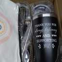 Thank You Gifts For Women, Administrative Professional Day Gifts for Coworkers Employee Boss Lady Manager Nurse Teacher Appreciation Gift, 6 Set Inspirational Team Staff Gift Tumbler Makeup Bags Pen (20 OZ, Exquisite Style)