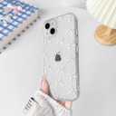 2 x NITITOP Compatible with iPhone 13 Mini Case Clear Cute Bow Knot Design for Women Girls Stylish Bowknot Durable Soft TPU Slim Protection Phone Cover - White Little Bow