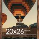 20x26 Picture Frame, Classic Brown 20 x 26 Poster Frame for Horizontal or Vertical Wall Mounting, 1 Pack