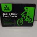 Zacro Bike Seat Cushion - Gel Padded Bike Seat Cover for Men Women Comfort, Extra Soft Exercise Bicycle Seat Compatible with Peloton, Outdoor & Indoor Bike Saddles (Black)