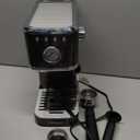 CHULUX Slim Espresso Machine with Milk Frother, 20 Bar Professional Italian Pump Espresso Coffee Machine for Home Cappuccino & Latte Maker, Stainless Steel, Black