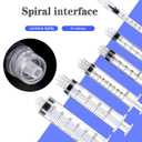 2 x 3ml Luer Lock Syringe, Syringes Without Needle, Disposable Syringe Individually Wrapped(30)