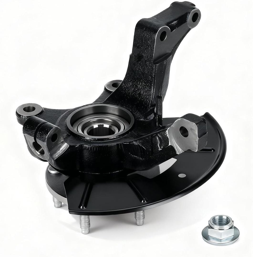 698-404 Front Steering Knuckle & Wheel Bearing Hub Assembly for Ford Escape 2005-2012, for Mazda Tribute 2005-2011, for Mercury Mariner 2005-2011, Right Passenger Side, LK016 698404