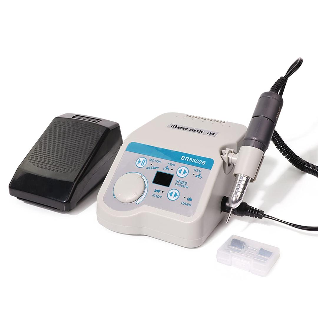 BLUERISE 35000RPM 65W Electric Nail Drill Machine for Acrylic Nails Professional Salon Equipment Manicure Pedicure Electric Nail File for Acrylic Remove Nail Gel Polish
