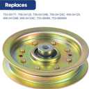 2 Pack 756-04129B Idler Pulley Replaces 753-08171 753-08068A | for Cub Cadet RZT 50, RZT 54, LT1045, LTX 1040, LTX 1045, LTX 1050, Craftsman LT1500 LT2000, Troy Bilt 42" Decks