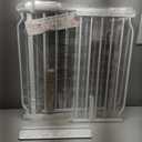 57.5-62" Extra Wide Baby Gate for Doorways,30" Tall Double Lock Mechanism Metal Dog Gate Pressure MountAutomatic Closing Child Safety Gate,White