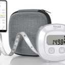 Slimpal Body Tape Measure with Case, Tool for Monitoring Body Fat, Measuring Tape for Body, Digital Smart Retractable Measuring Tape for Accurately Measuring BMI Fitness Body Shape and Weight-Loss