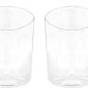 2 Pack Clear Seeded Glass Shade, Modern Light Fixture Replacement Globe or Cover with 1-5/8-Inch Fitter for Chandelier Wall Sconce Pendant Light, G0025