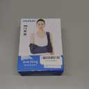 Velpeau Arm Sling Shoulder Immobilizer with Waist Strap, Ventilated & Breathable Design, Arm Support Brace for Shoulder, Rotator Cuff, Elbow, Hand injury (Mesh Version, Blue, Left, M: Bust 28.5-41)