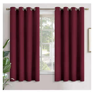YoungsTex Burgundy Blackout Curtains for Bedroom - Thermal Insulated with Grommet Room Darkening 63 Inch Window Drapes for Living Room, 2 Panels, 52 x 63 Inch, Burgundy