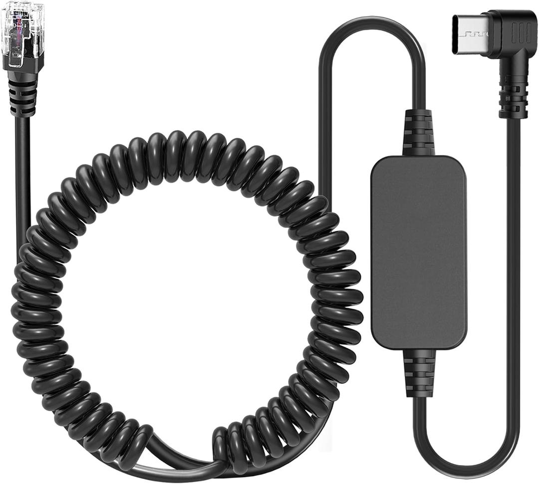Radar Detector CableUSB CTo RJ11 Plug Cable 5V-12V Power Cord, Compatible with Escort Radenso XP Beltronics Cobra Whistler 9.8FT, Suitable for 12V Radar detectors