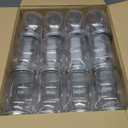 novelinks 16 oz Clear Plastic Jars with Lids, Refillable 16oz Mason Jars with Lids & Storage Containers for Kitchen & Household Use (24 Pack,Silver)