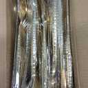 Rubtlamp 90Pcs Gold Plastic Silverware, Gold Disposable Utensils, Hammered Plastic Silverware, Gold Plastic Forks And Spoons Set Include 30 Forks, 30 Knives,30 Spoons For Daily Use