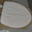 American Standard 5311012.020 Laurel Elongated Wood Toilet Seat with Cover, White