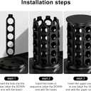 CEHNCEH K Cup Holder, Coffee Pods Holder Storage Organizer Stand Carousel Compatible with 40 Keurig K-Cup Pods, Home or Office Kitchen Counter (Black)