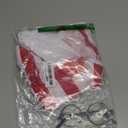 Red & White Striped Long Sleeve Shirt 3Pcs Set Classic Striped Top with Hat Glasses Funny Halloween Cosplay Outfit Medium Size