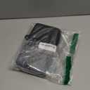 GOIACII Women's Wallet Large Capacity Double Zip Ladies Card Phone Holder RFID Blocking Wristlet Leather (A01 Black)