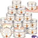 MTLEE 24 Pcs Bear Baby Shower Party Favors Candles Lavender Scented Baby Shower Favors for Guests Rustic Tealights Candles Gender Reveal Return Gifts (4 oz, Brown)