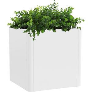 Large Steel Planter Box 26"x26"x26", Heavy Duty Square Metal Planter Box Indoor&Outdoor