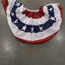 3x6 Ft American Pleated Fan Flag Decoration, Patriotic Half Fan Bunting flag Banner for 4th of July, Memorial Day & Independence Day, Indoor Outdoor Window Garden Fence balcony Porch Yard Decor(3PCS)