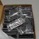 Door Hinges Matte Black - 42 Pack Black Door Hinges 3.5 Inch Rounded Interior Door Hinge with 1/4" Radius Corners - Black Hinges for Doors 3 1/2 Inches Flat Iron Residential Door Hardware