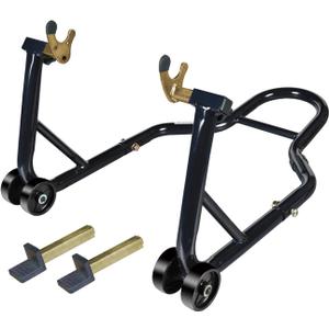 Motorcycle Stand Rear Combo Wheel Lift Stand, 500Lbs Capacity,Swingarm Spool Paddock Stand for Sport Bike,Fit for Yamaha Honda Kawasaki Black