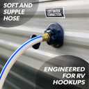 Valterra AquaFresh High Pressure Drinking Water Hose, Water Hose Hookup for RV - 1/2" x 10', White