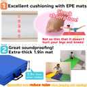 KaRaDaStyle Gymnastics Mat Folding Stretch Mats 71"x24"x2" Exercise Muscle Training Children Play Horizontal Bar Mat Yoga Sports Soundproof Home Use