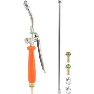 29 Inch Replacement Sprayer Wand,1/4" & 3/8" Brass Barb Sprayer Wand Adjustable Stainless Steel Sprayer Wand with Hose Quick Connector and Clamp for Most Sprayer Hoses