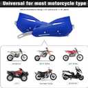 JFG RACING Dirt Bike Handguards,Universal 7/8" 22mm and 1 1/8" 28mm Handlebar Motorcycle Hand Guards for YZ YZF WR XT TTR 125 250 450 Dirtbike Motocross Supermoto ATV Scooter Enduro Ebike-Blue