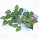 Woohome Bulk Rose Leaves 250 PCS Artificial Green Leaves Artificial Fake Leaves for DIY Wedding Bouquets Party Decorations Rose Vine Wreath Garlands Supplies