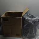 Seville Classics 2-Pack Steel Mesh Round Trashcan Wastebasket for Trash or Recycle in The Home, Office, or Garage, Black, 6 Gallon