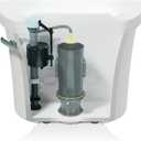 KOHLER Silent Fill Toilet Valve Kit, Genuine Part GP1138930, Adjustable with Multiple Fill-Rate Inserts