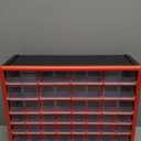 Akro-Mils 44-Drawer Plastic Drawer Storage Cabinet for Garage Organization, Bead Organizer, Building Bricks Storage, Teacher Toolbox, Makeup Organizer, 20-Inch W x 6-Inch D x 16-Inch H, 10144 Red