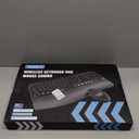 Wireless Keyboard and Mouse Combo, Wave Keys FullSized Ergonomic Keyboard with Cushioned Plam Rest, Phone Holder, Comfortable Natural Typing, 2.4G Cordless Set for Computer, Laptop, PC, Mac, Windows