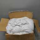 UNIKOME Queen Comforter Set White - Ultra Soft Boho Pintuck Down Alternative Bedding Set for All Seasons, 3 Pieces Lightweight Warm Pinch Pleat Bed Set with Comforter, 2 Pillowcases