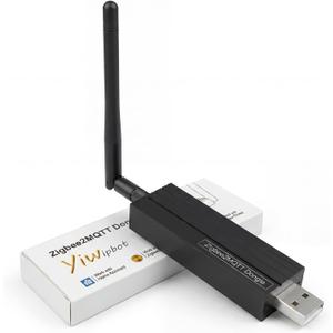 Zigbee 3.0 USB Dongle-P Plus Gateway, TI CC2652P+CP2102N Dual-Chip, Universal Zigbee USB Gateway with Antenna for Home Assistant, OpenHAB, ZHA, Zigbee2MQTT