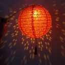 12Pack Paper Lanterns Chinese Japanese Hanging Paper Lanterns with LED Lights Sticks Tassels 8Inch Round for Chinese Lunar New Year Decorations 2026 Spring Festival Valentines Wedding Party Decor